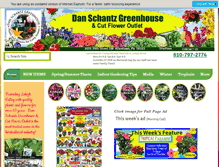 Tablet Screenshot of danschantzgreenhouse.com